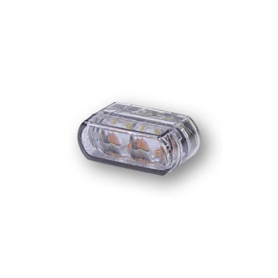 1 Par Mini blinkers led med vitt positionljus (21.5mm x 8.5mm x 10.5mm)