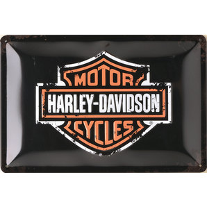 Plåtskylt "Harley bar & sheild"